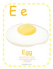 Letter E sound - phonics lesson