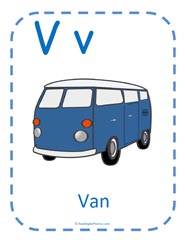 Letter V sound - phonics lesson